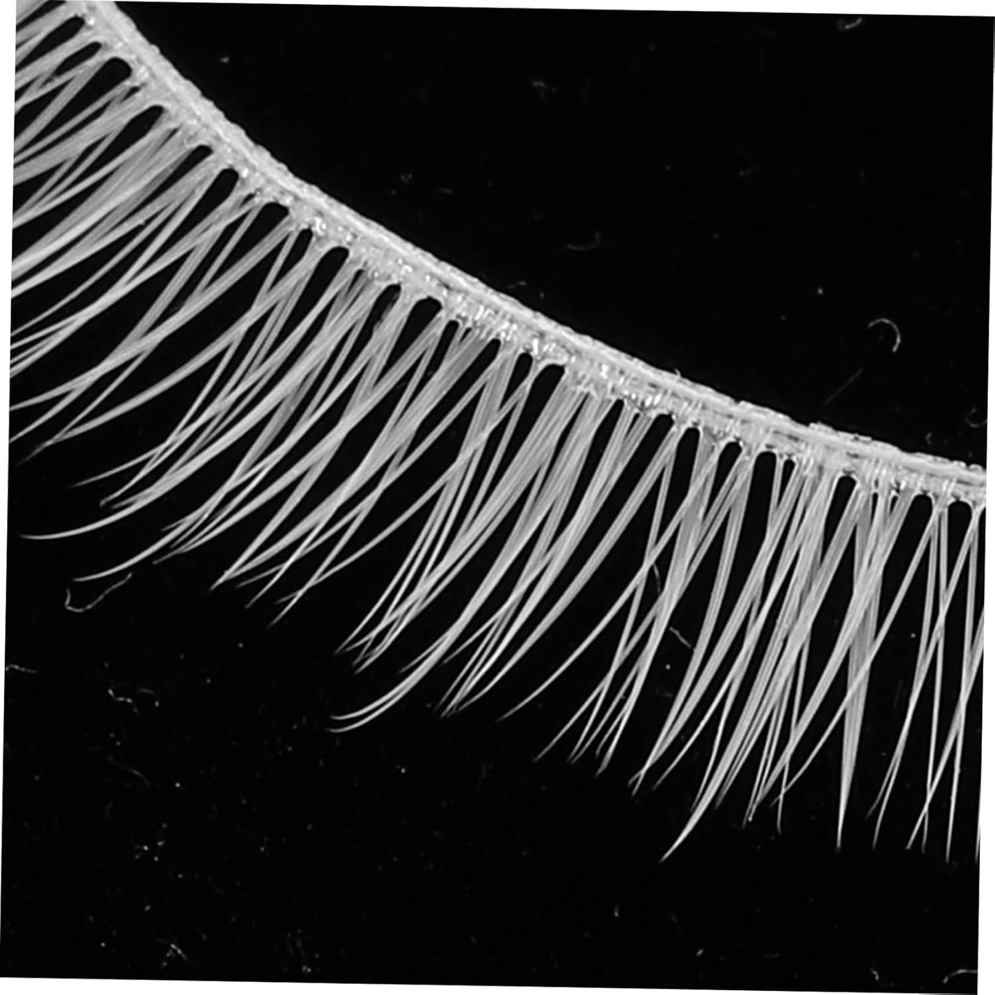 FOMIYES 3 Pairs False Eyelashes, Top Eyelashes, White, Natural Fiber, Actress Eyelashes, Soft, Cosplay Makeup, Home DIY Makeup, Long Lasting, COSPLAY Fancy Dress Ball, Costume Anime, Lifestyle Makeup,