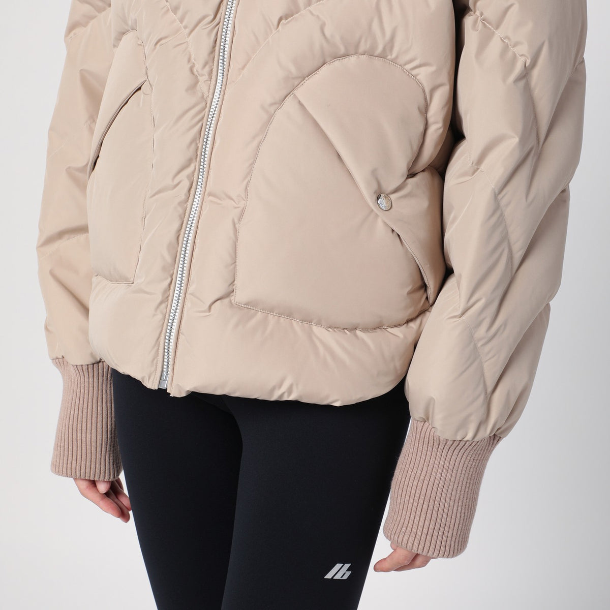Khrisjoy Khrisjoy Beige Corazon Padded Jacket - Image 5
