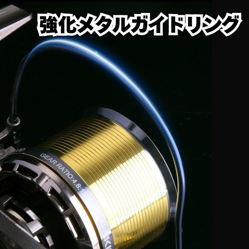 スピニングリール 8000番 10000番 12000番 大物 ねじ込み式 大型スピニングリール オフショア ハイパフォーマンス 釣りリール フィッシング リール 遠投 釣り ドラグ力20KG 海釣り 川釣り 湖釣り 防波堤 渓流釣り ソルトウォーター 釣り具 [並行輸入品]