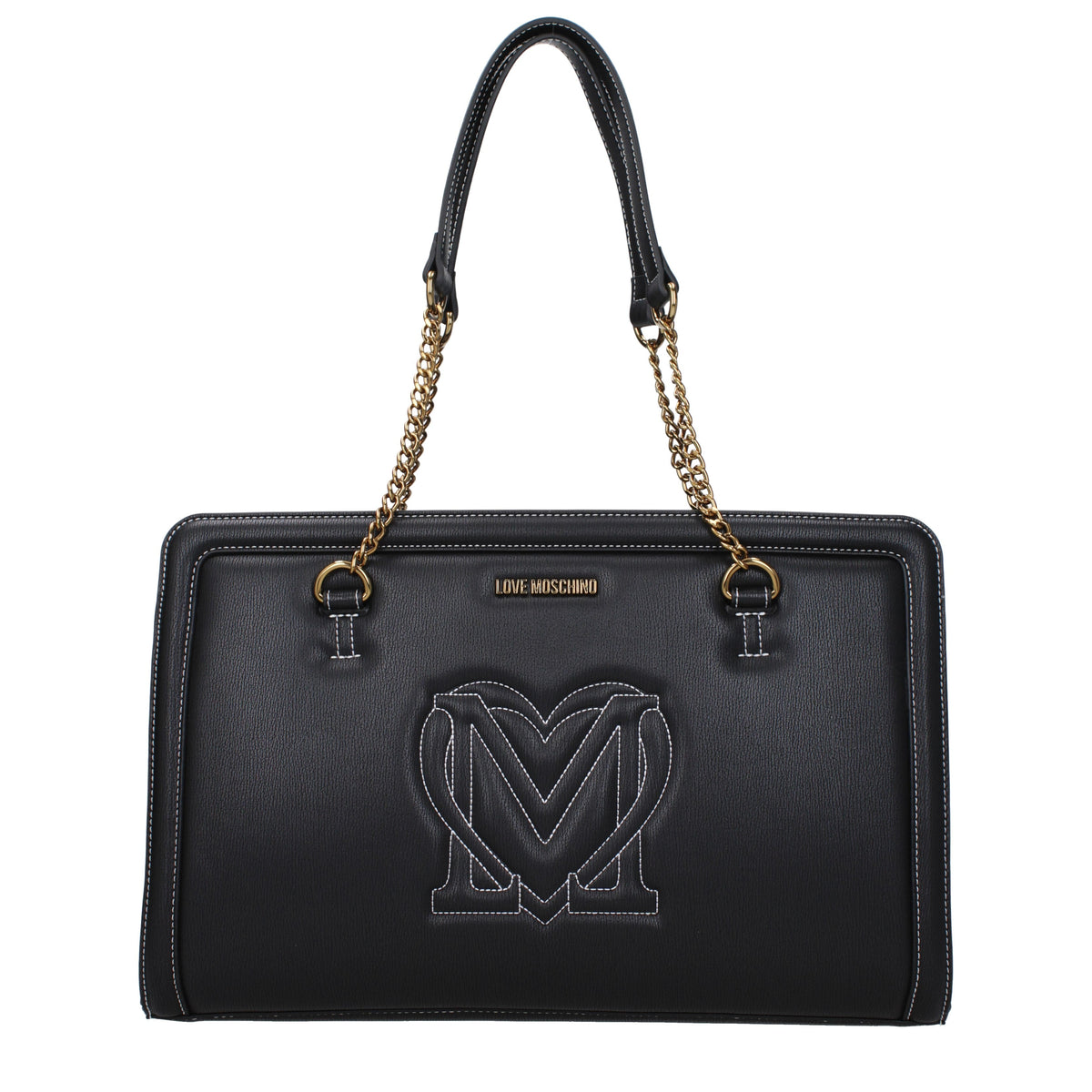 Moschino モスキーノのショルダーバッグが大好きな女性ポリウレタンブラック - Image 5