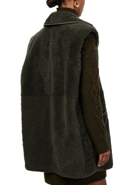 MAX MARA Brianza leather sleeveless jacket - Image 5