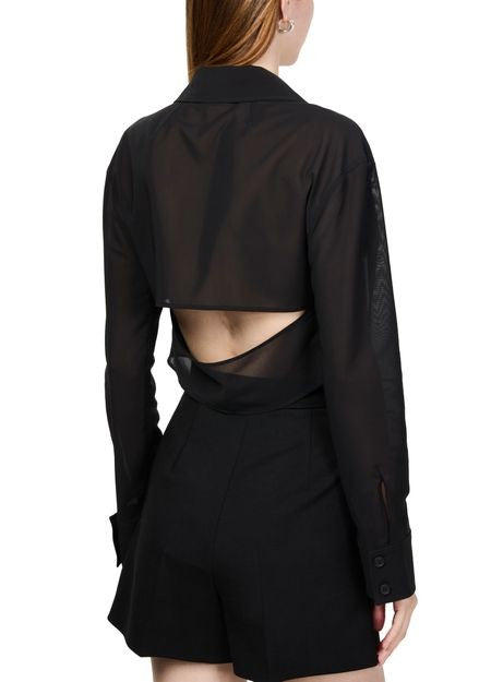 COURREGES 2-pocket cotton crop shirt - Image 5