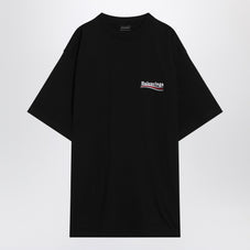 Balenciaga バレンシアガピンストライプ黒いボタンダウンシャツ - Image 5
