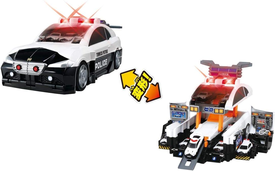 Takara Tomy: Tomica Transforming Big! Deca Patrol Car, Mini Car, Toy, Unisex, Ages 3 and Up, Toy Safety Standards Compliant, ST Mark Certified, Tomica