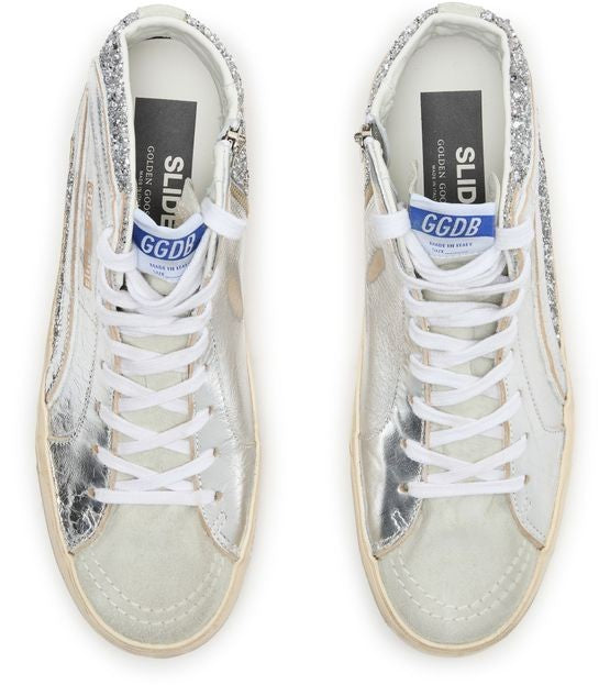 GOLDEN GOOSE Slide glitter sneakers - Image 5