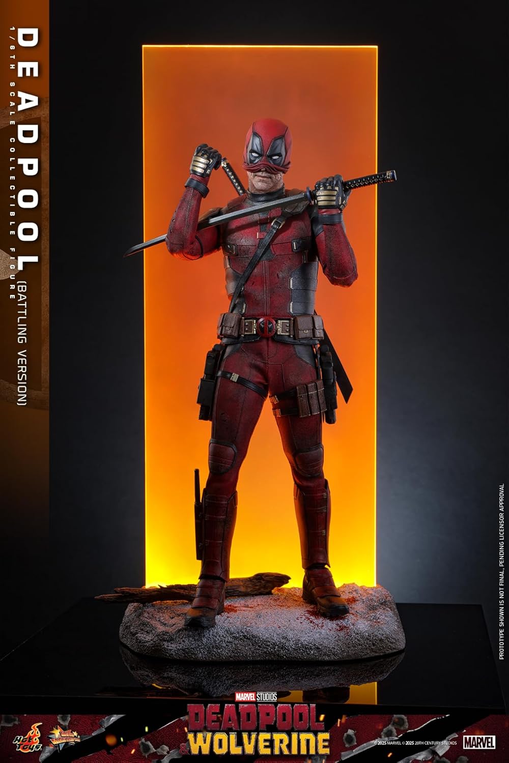 Movie Masterpiece Deadpool & Wolverine Deadpool (Battle Version) 1/6 Scale Figure