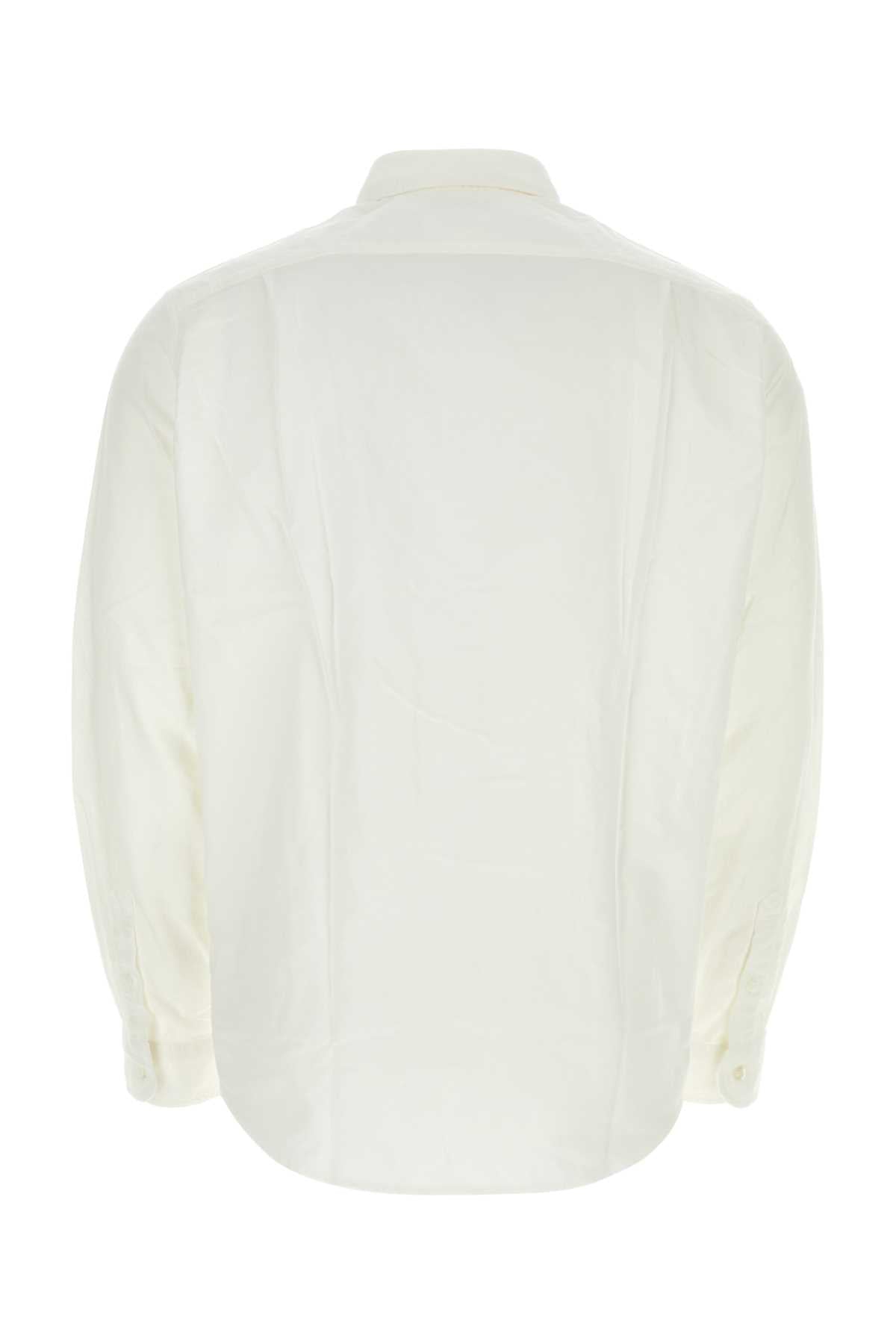 Junya Junya Watanabe White Poplin Junya Watanabe X Maison Kitsuneシャツ - Image 5