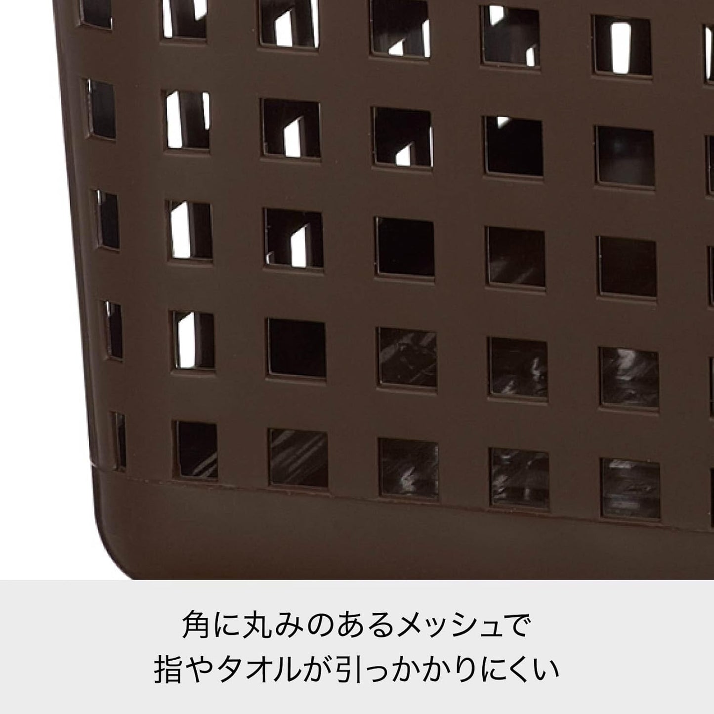 LIKE-IT SCB-2 Laundry Basket with Handle, Mini Basket, Approx. Width 8.1 x Depth 12.1 inches (30.6 cm), Height 5.3 inches (13.6 cm), Natural, Made in Japan