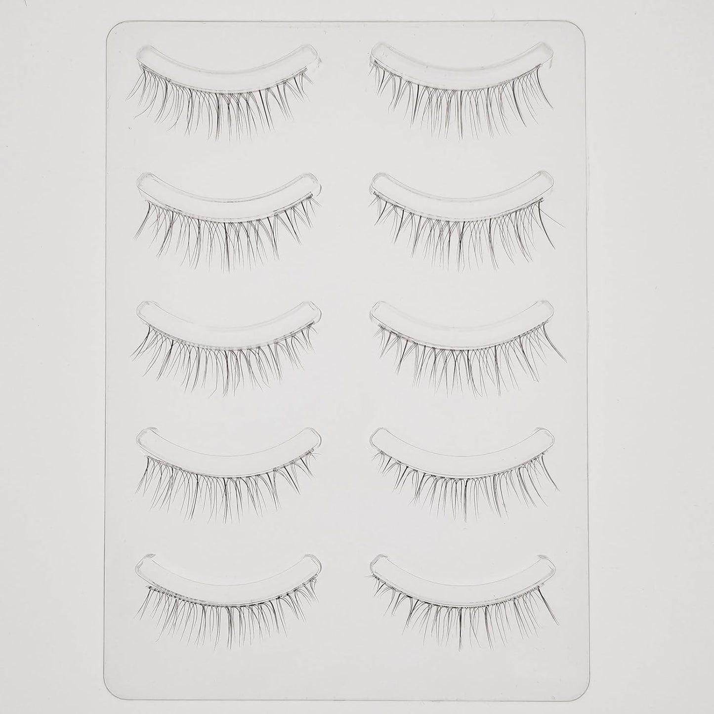 Natural False Eyelashes, 3D 3D Matsueku Method, 5 Pairs (N04 Airy)