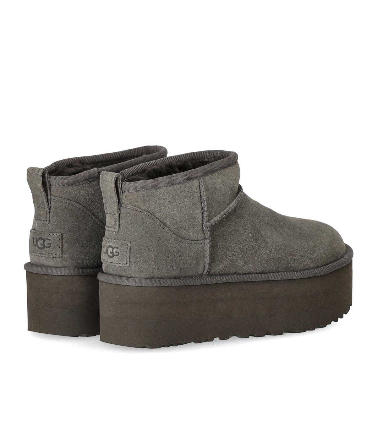 Ugg UGG Classic Ultra Mini Platform Grey Boot - Image 5