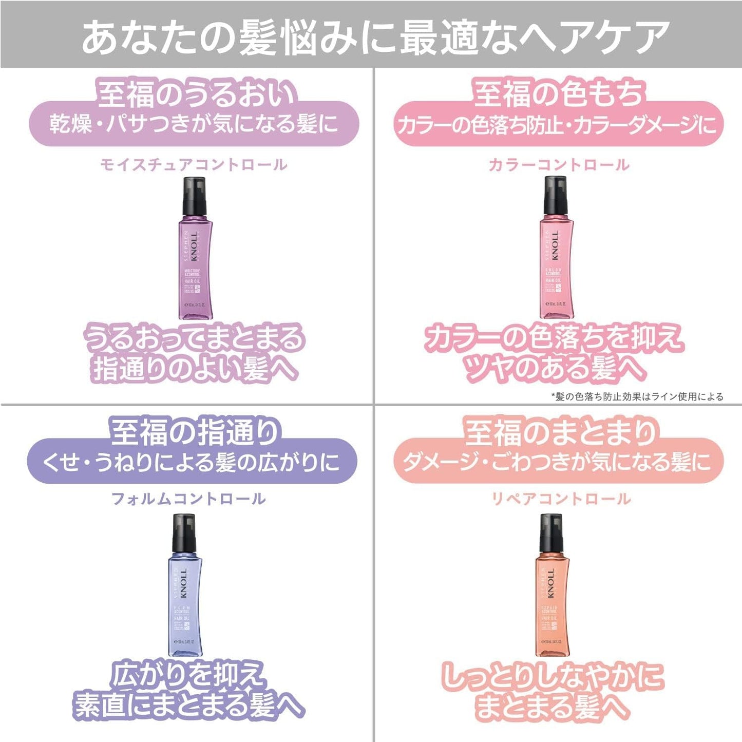 Steven Norl Hair Oil, Color Control, Hair Oil, W Body, 3.4 fl oz (100 ml), Non-Rinse Treatment, Hair Care, Hair Essence, Jojoba Oil, Color Keep, Damage Repair, Luster Hair, UV Protection, Heat