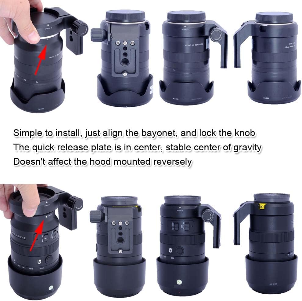 Camera Ring Tripod Mount, Tripod Mount Ring, Lens Support Collar, Lens Bracket Collar, Tripod Socket, Sigma 14mm f/1.8 DG HSM Art, 20mm f/1.4 DG HSM Art, 24mm f/1.4 DG HSM Art, 28mm f/1.4 DG HSM Art,