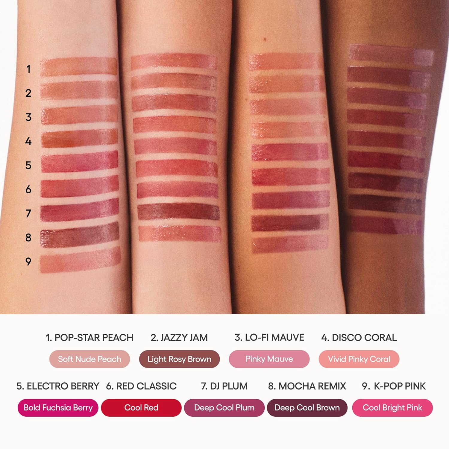 LANEIGE JuicePop Box Tinte de labios | Tinte ligero hidratante de larga duración | Color jugoso acumulable y brillo nutritivo | Cosmética coreana esencial para labios para una comodidad duradera