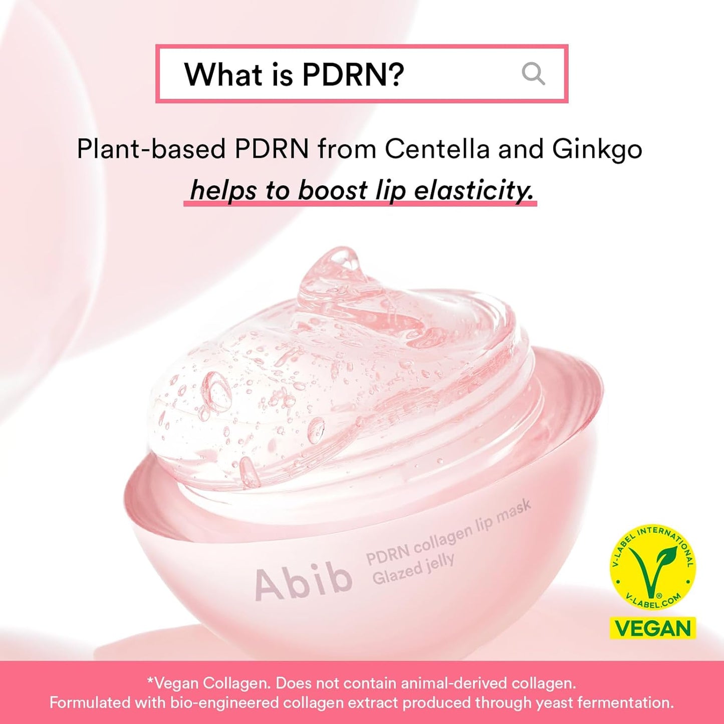 Abib PDRN Mascarilla de Labios de Colágeno en Gel Brillante 11.3 ml | Mantequilla Labial Coreana, Bálsamo de Cuidado Nocturno Hidratante, Tratamiento Hidratante para Labios Escamosos y Secos