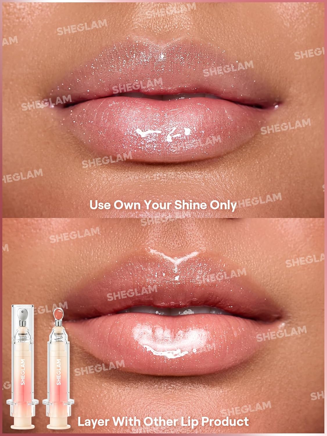 SHEGLAM Booster Shine Plumping Lip Gloss - own your shine