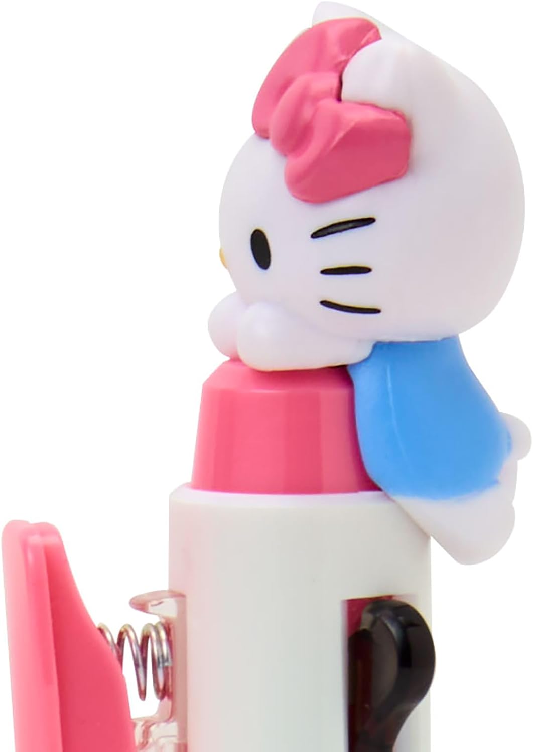 Sanrio 114316 Hello Kitty EnerGel 2-Color Ballpoint Pen with Mascot, ABS Resin 0.5mm, Ink Color: Black, Red