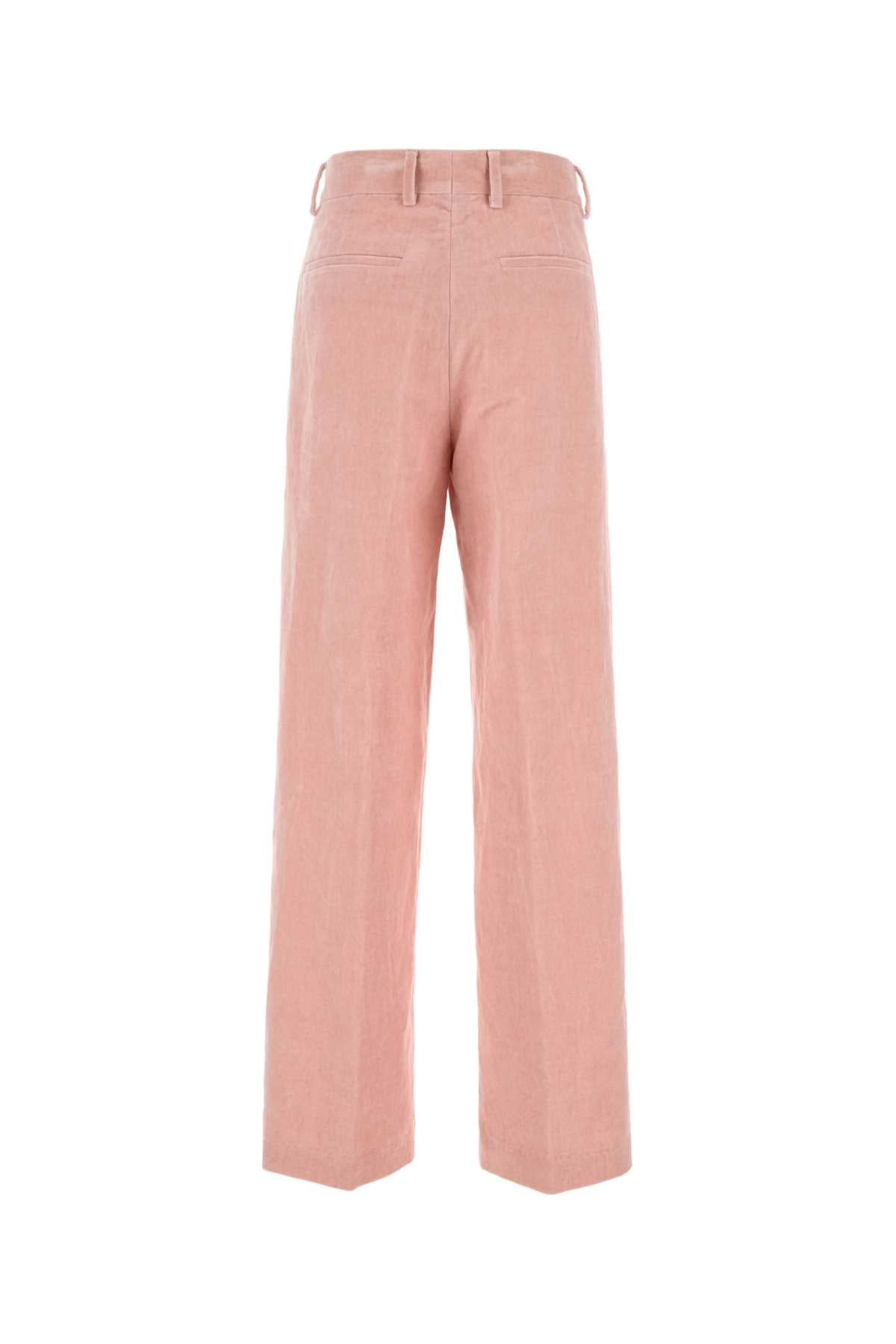 Monot Dries Van Noten Pink Velvet Pixy Pant - Image 5
