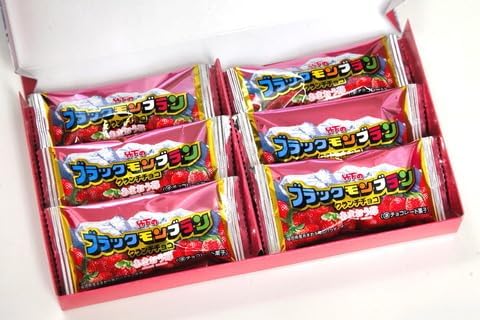 [Kyushu Limited] Black Mont Blanc Crunch Chocolate Amaou Strawberry (6 Pieces), Individual Packaging, Takeshita Confectionery, Fukuoka Souvenir, Hakata, Strawberry, Fukuoka Exclusive, Comes with a