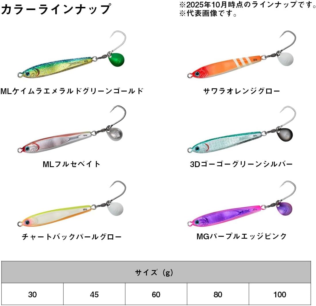 Daiwa Tungsten Jig TG Bait BLJ (Blade Jigging) 1.1 - 3.5 oz (30 - 100 g), Various