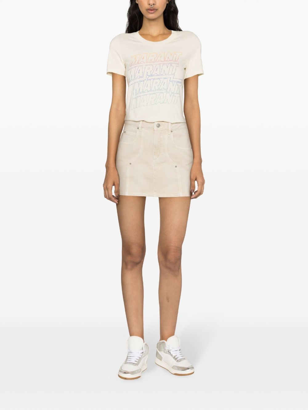 Marant Marant Etoile Vesna Denim Mini Skirt - Image 5