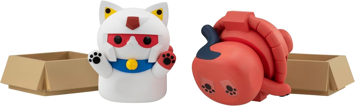 MEGA CAT PROJECT Mobile Suit Gundam Nyan Tomo Large Mobile Suit Nyan Dam Char Zaku Approx. 5.5 inches (140 mm), PVC Pre-painted Complete Figure