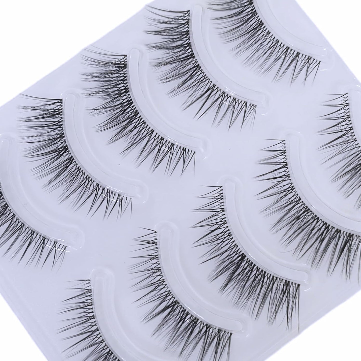 8D23 False Eyelashes, Transparent Axis Handmade False Eyelashes, Popular with Ultra Thin Soft Axis, Handmade, Actress Eyelashes