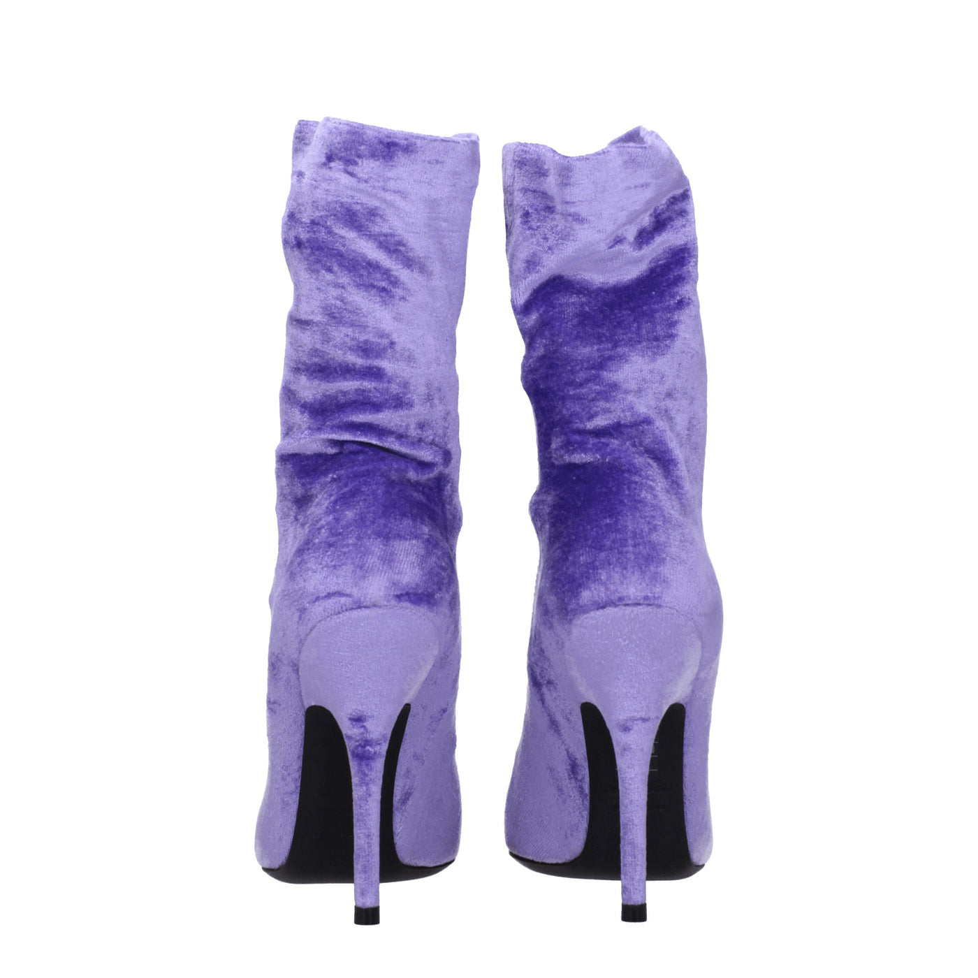 Balenciaga Boots Women Velvet Purple/Lilac - Image 5