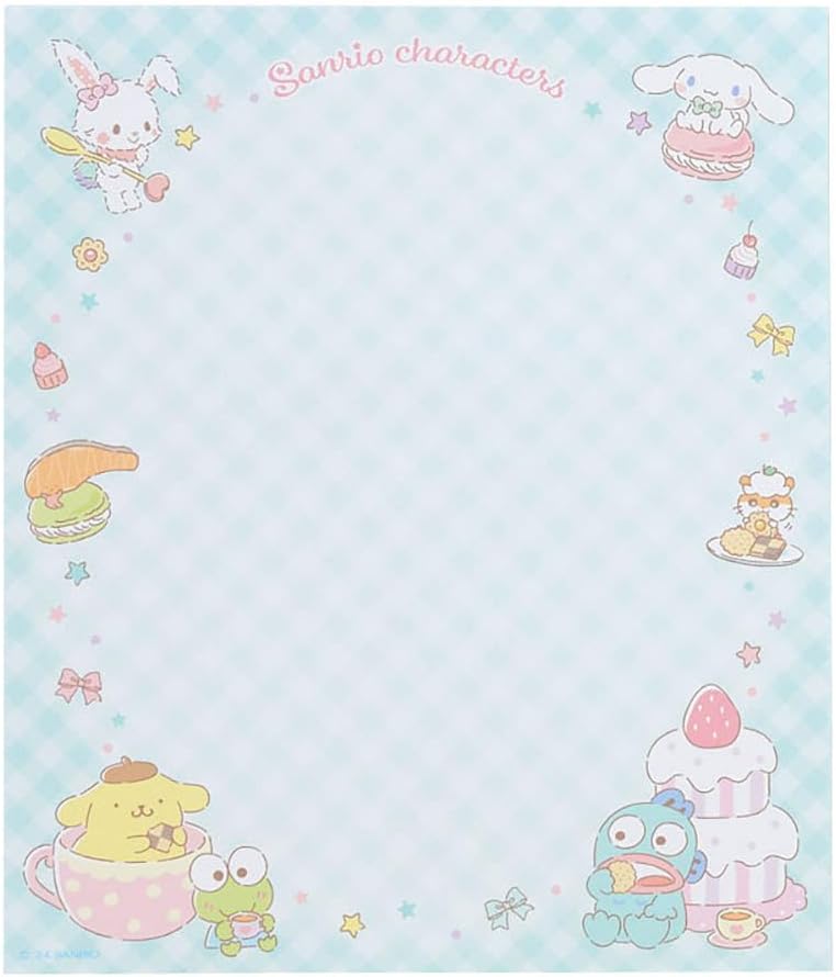 Sanrio 493945 Character Letter Set, Sanrio Characters Packaging: Approx. Width 6.3 x Depth 0.3 x Height 8.7 inches (16 x 0.8 x 22 cm)