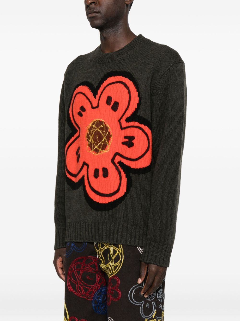 Kenzo Kenzo Futura Wool Crewneck Jumpers - Image 5