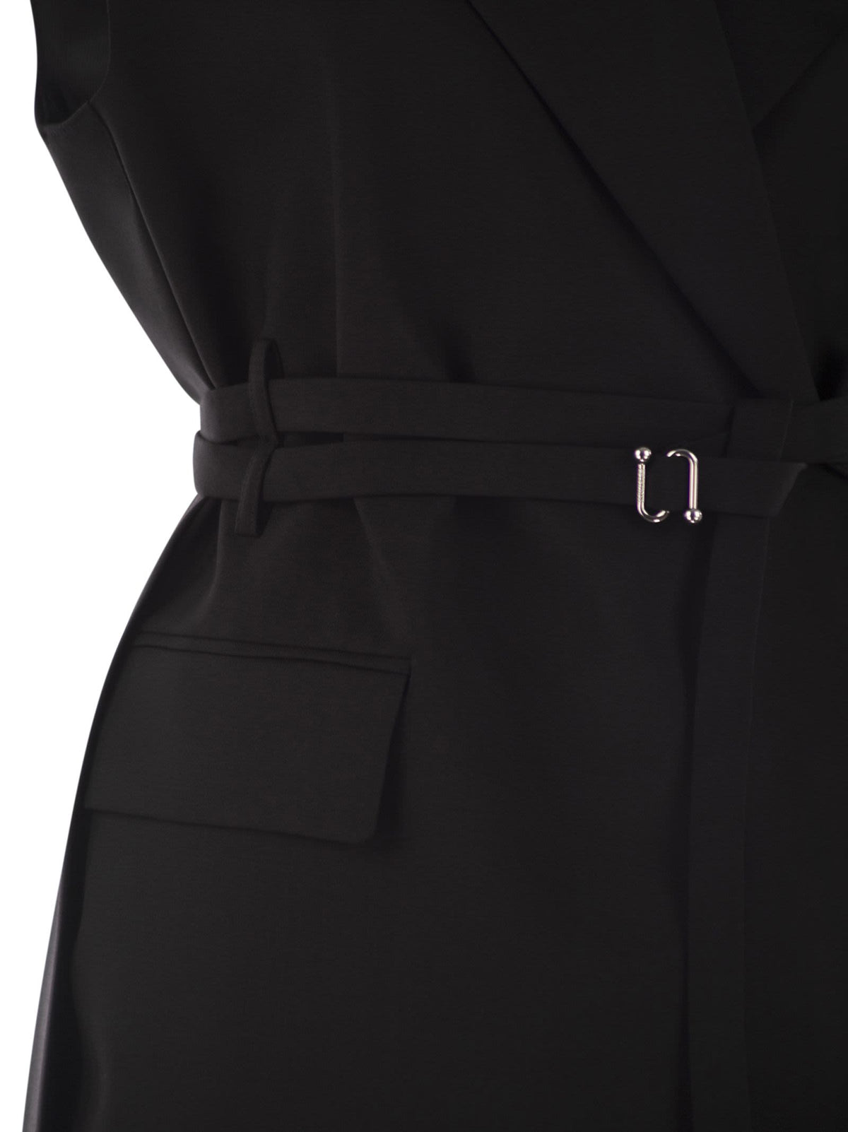 Sportmax Sportmax Ciurmaのノースリーブロングブレザー - Image 5