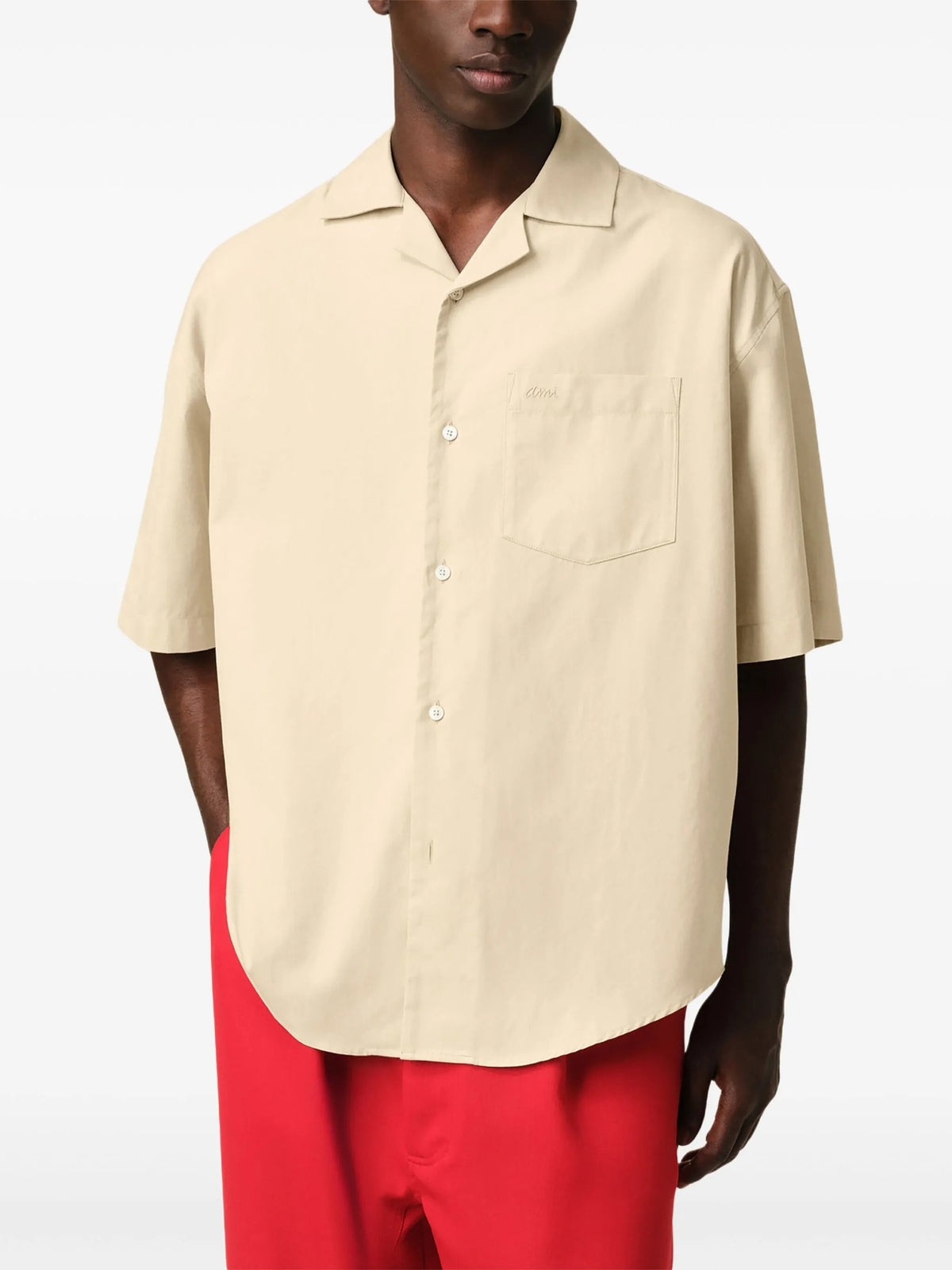 Ami Ami Paris Boxy半袖ボックスシャツ - Image 5