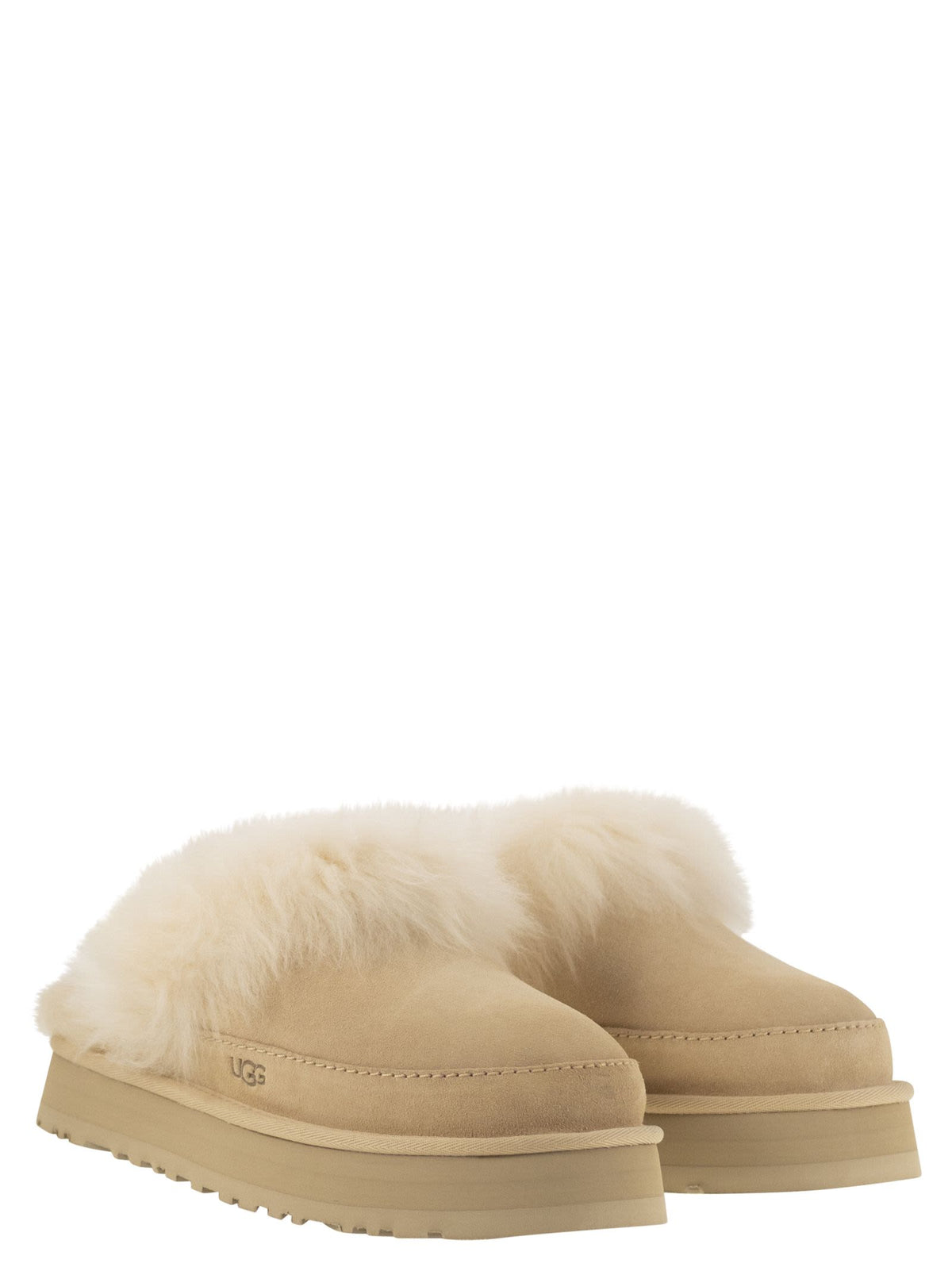 Ugg Ugg ディスケット シャレー スリッパ ファーとプラットフォーム付き - Image 5