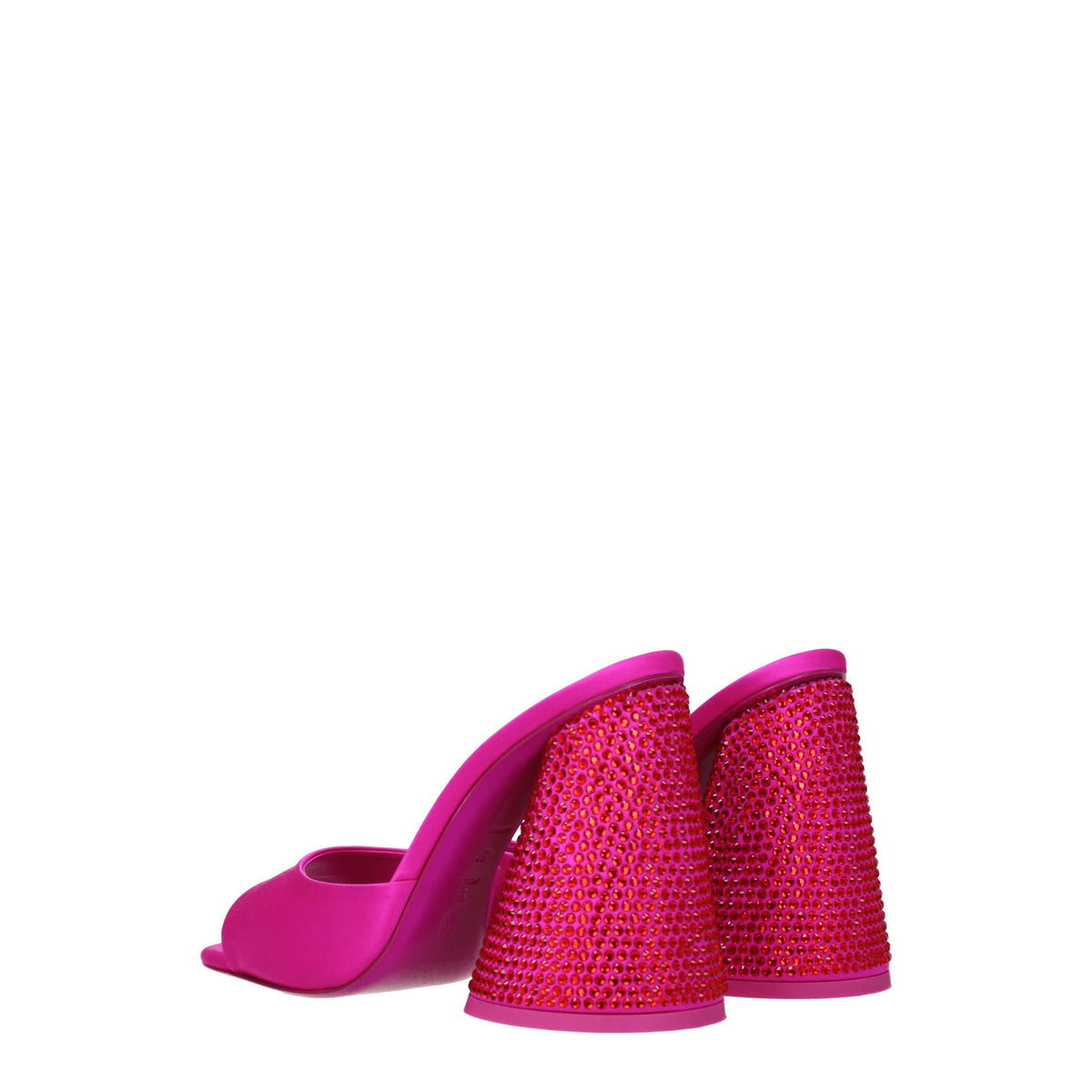 The ペントハウスサンダルluz Womens Satin Fuxia/Red - Image 5