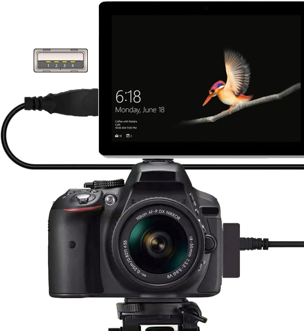Cablecc UC-E6 USB Cable for Nikon DSLR Camera COOLPIX S3000 S3100 S3200 S8000 S100 S203 S230 P7000 AW100
