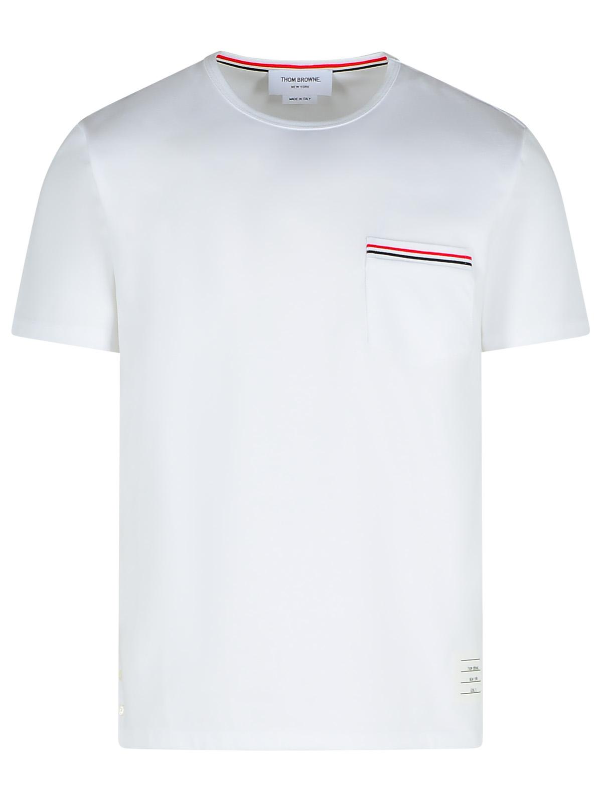 Thom Thom Browne 'Rwb' White Cotton T Shirt - Image 5