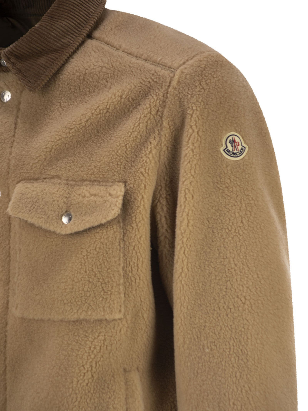 Moncler モンクレール シャケット テディ効果 リブベルベット トリム付き - Image 5