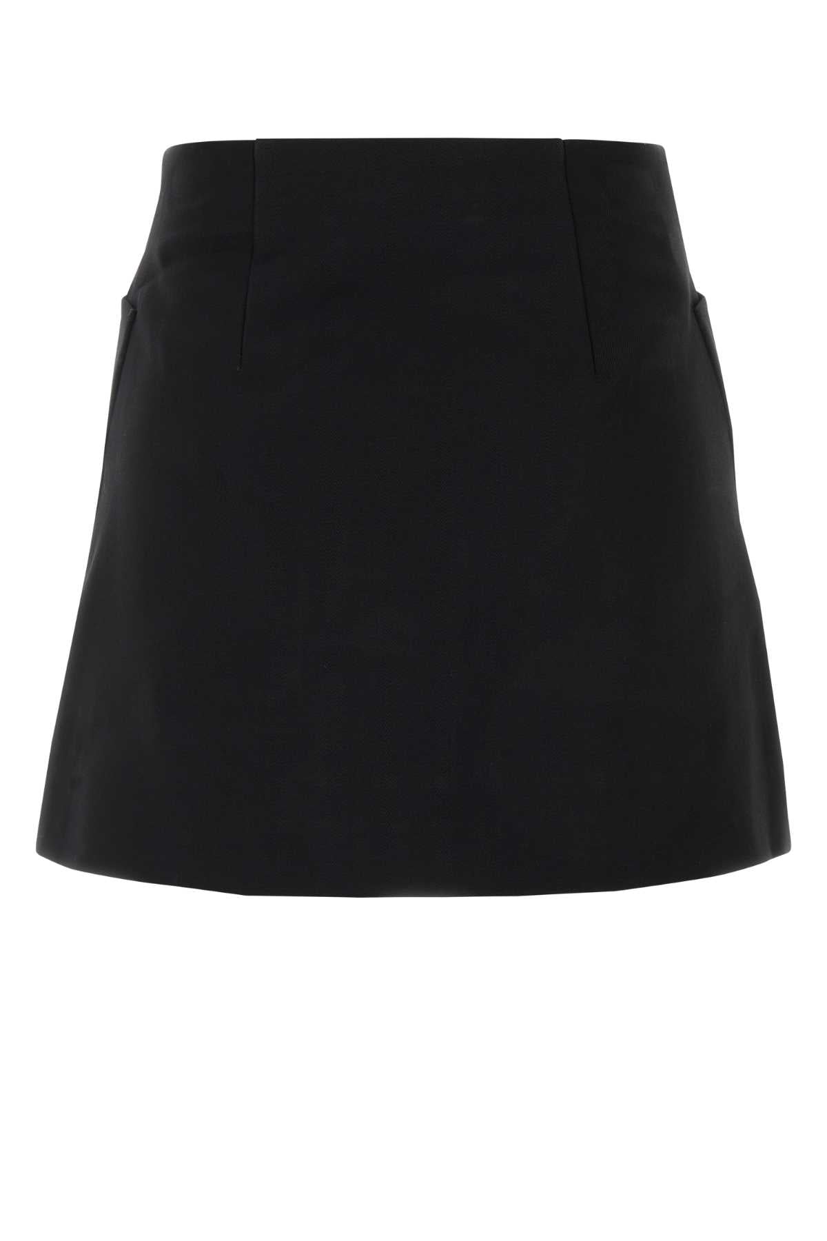 Prada プラダブラックウールミニスカート - Image 5