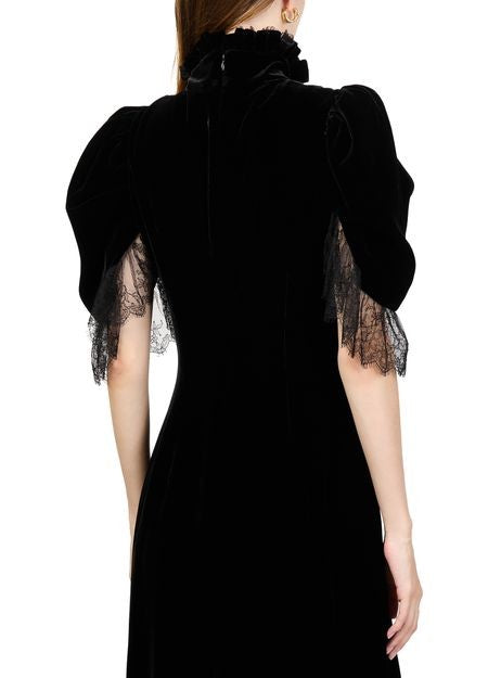MCQUEEN Flowing velvet midi dress - Image 5