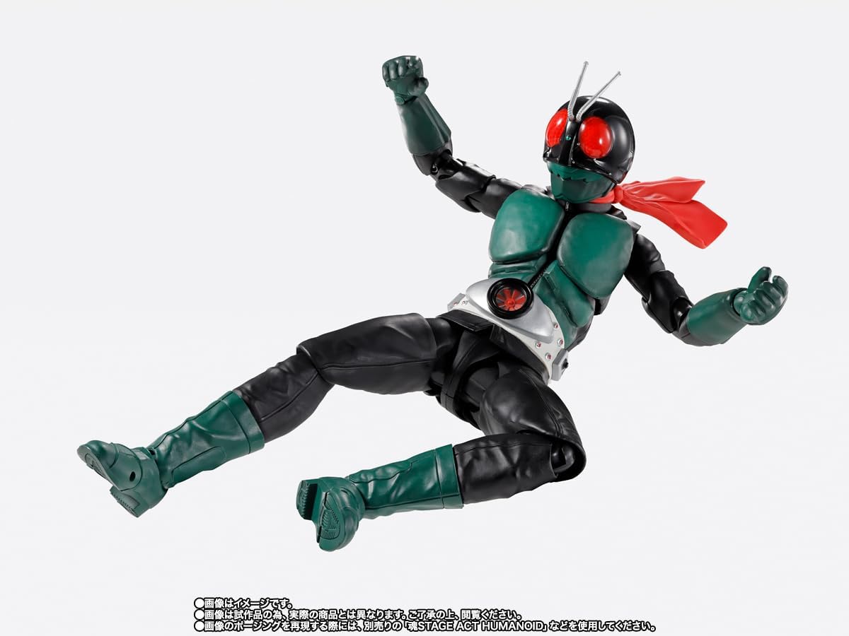 S.H. Figuarts Kamen Rider No. 1 (Sakurashima Version) Sakurajima Ver., Showa Rider Edition, Total Height Approx. 5.7 inches (145 mm), PVC & ABS & Cloth Complete Figure