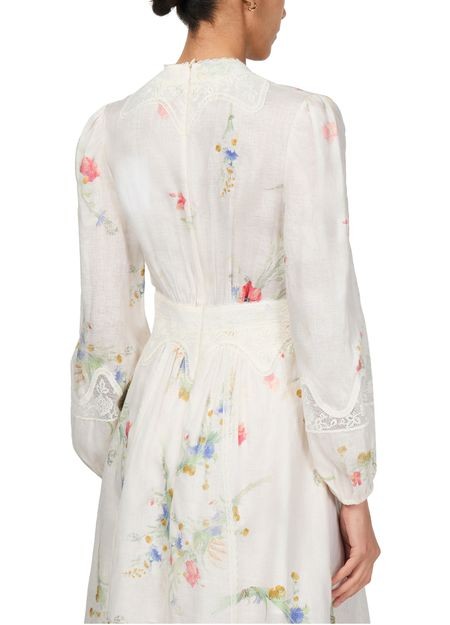 ZIMMERMANN Lucky lace plunge midi dress - Image 5
