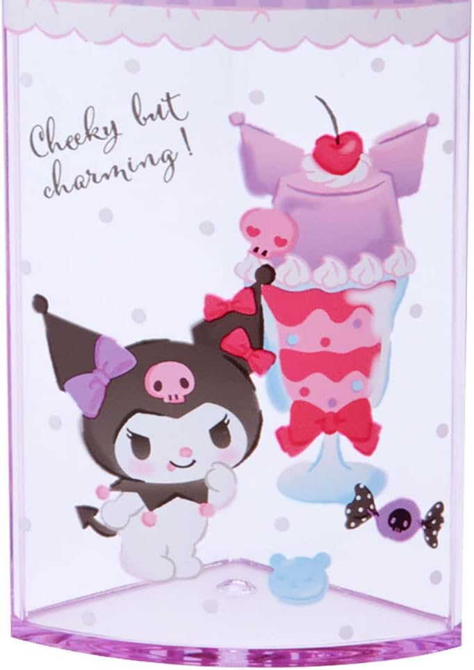 Sanrio 213179 Sanrio Kuromi Pen Stand, Purple, Plastic, Kuromi, 360 Degree Rotation, Pen Stand, Pen Holder, Cosmetics, Makeup Brushes, Tulle, Pet Character