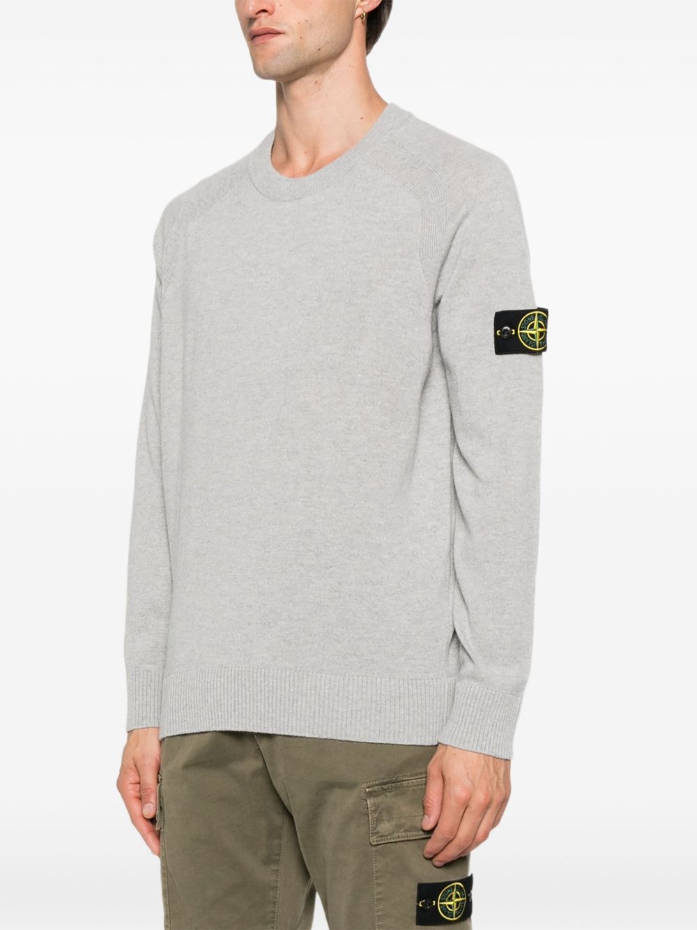Stone Stone Island Light Wool Crew Neck Sweater - Image 5
