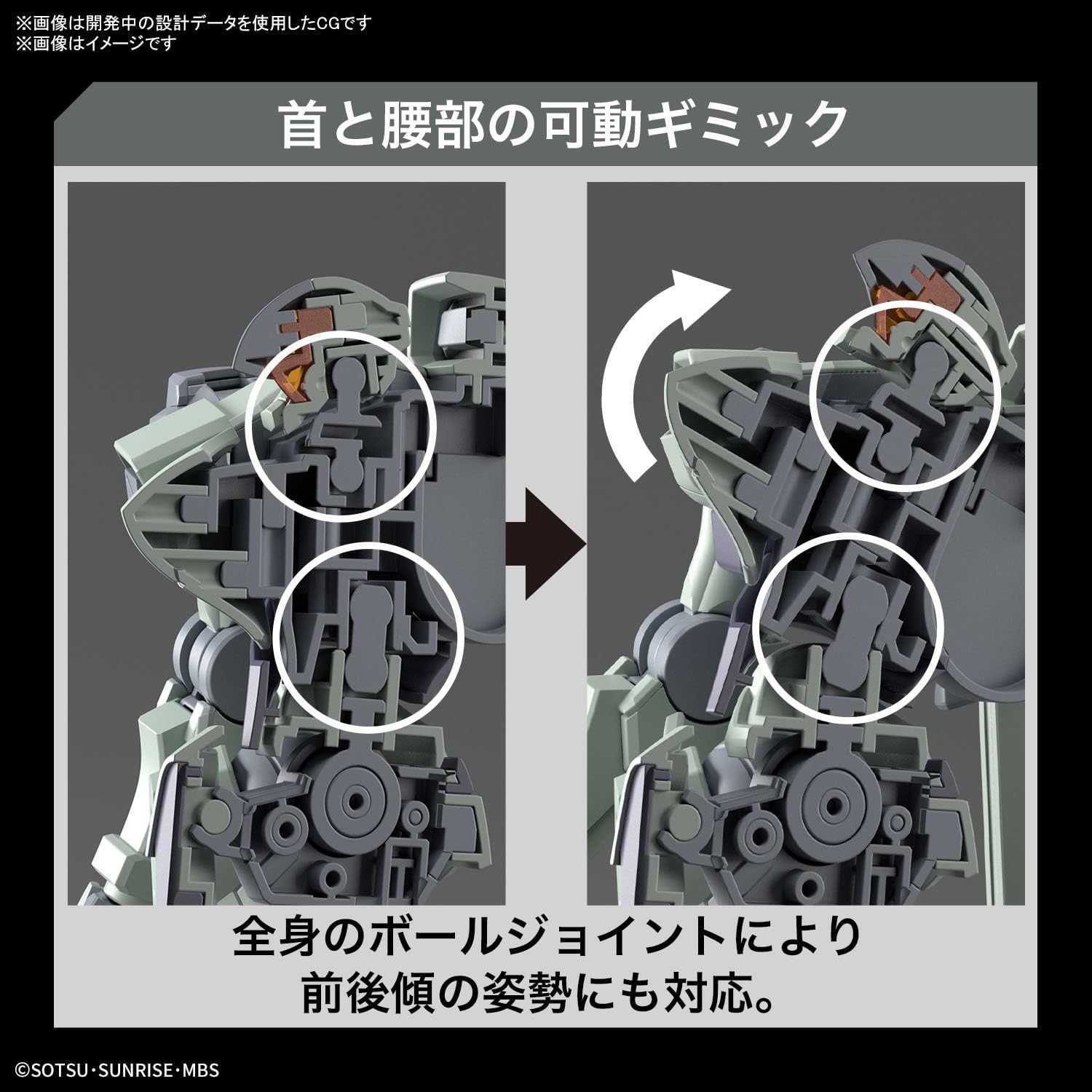 Bandai Spirits HG Mobile Suit Gundam Witch from Mercury The Wart 1/144 Scale Color-Coded Plastic Model Gray