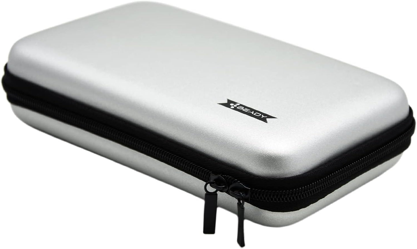 BEADY ニンテンドー NEW3DS XL、NEW3DS LL、3DS XL、3DS LL対応収納ケース 任天堂ビデオゲームコンソールのストレージケース シルバーグレー