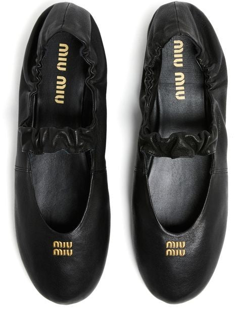 MIU MIU レザー製 バレエシューズ - Image 5