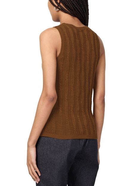 MAX MARA Venusia リネン ニット タンクトップ - Image 5