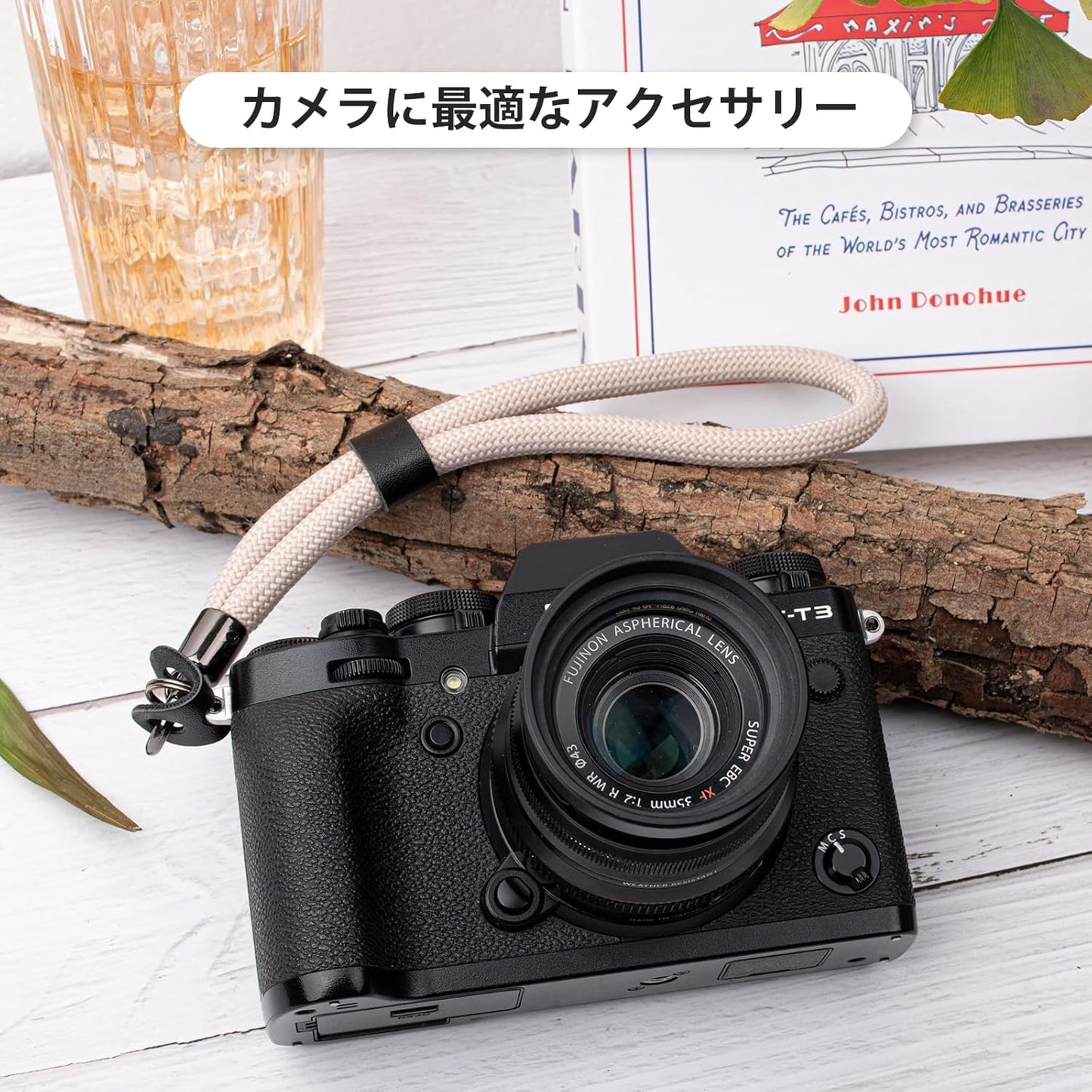 VOVMOEYA Hand Strap, Camera Wrist Strap, Compatible with Fujifilm, Sony, Canon, and Nikon Cameras, Adjustable Length, Armrest with Ring, Quick Detachment, For Small Cameras, Stylish, Compatible with