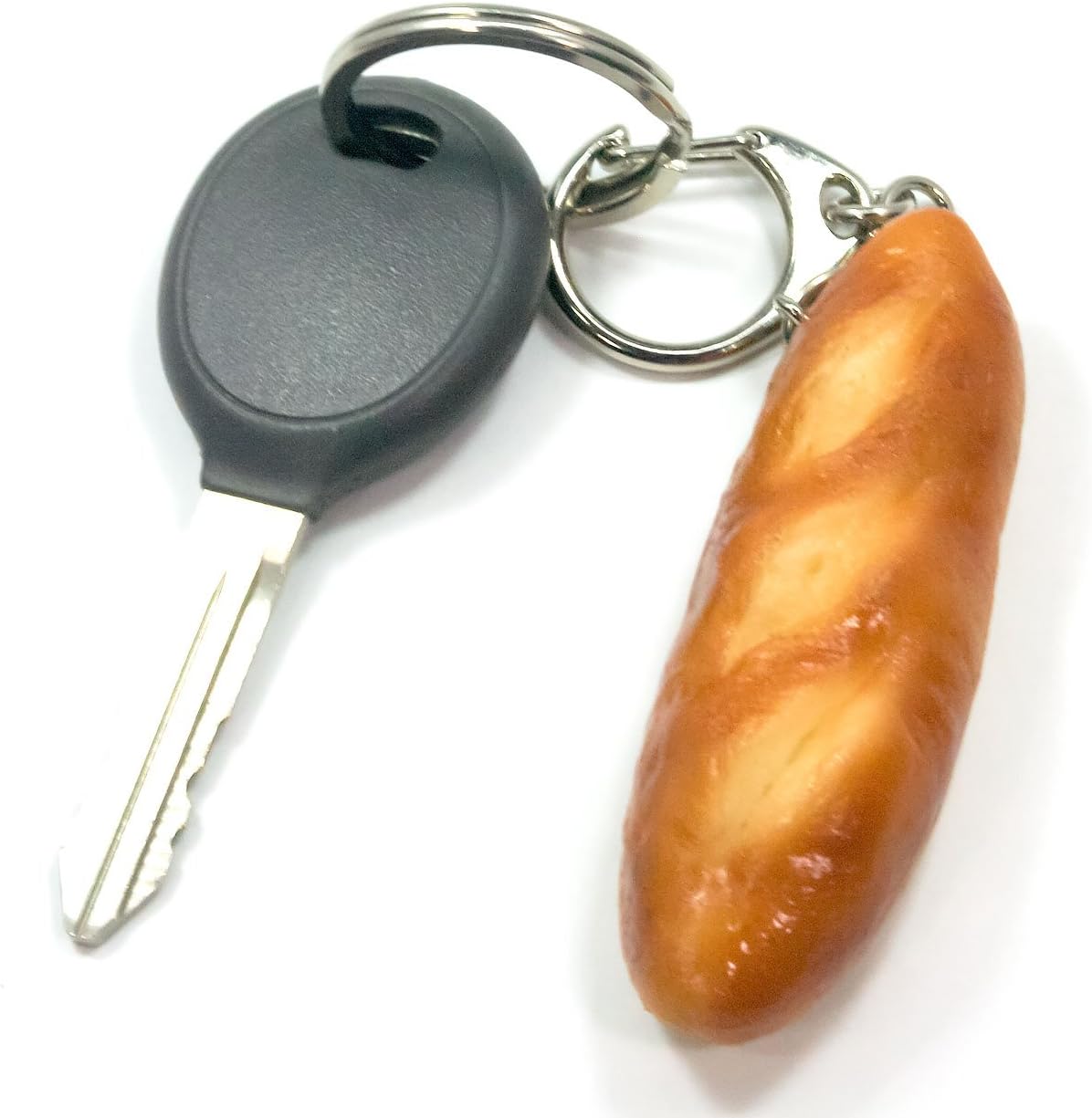 Coconut Accessories, Makes Your Hungry Every Time You Look, French Bread Food Sample Keychain Cute, Funny, Souvenir, Present, 125 OK