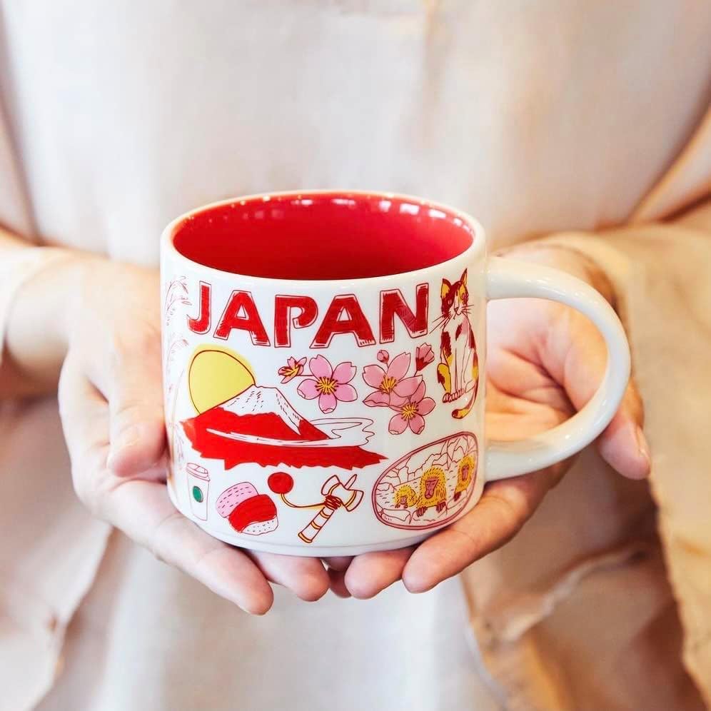 Starbucks Been There Series Mug JAPAN 14.2 fl oz (414 ml), Mt. Fuji, Three Hair Cat, Hot Springs, Innao, Sushi, Sumo Sakura, Sakura, Cup, Pink, Spring, Cute, Fashionable, Birthday, Present, Gift, Return