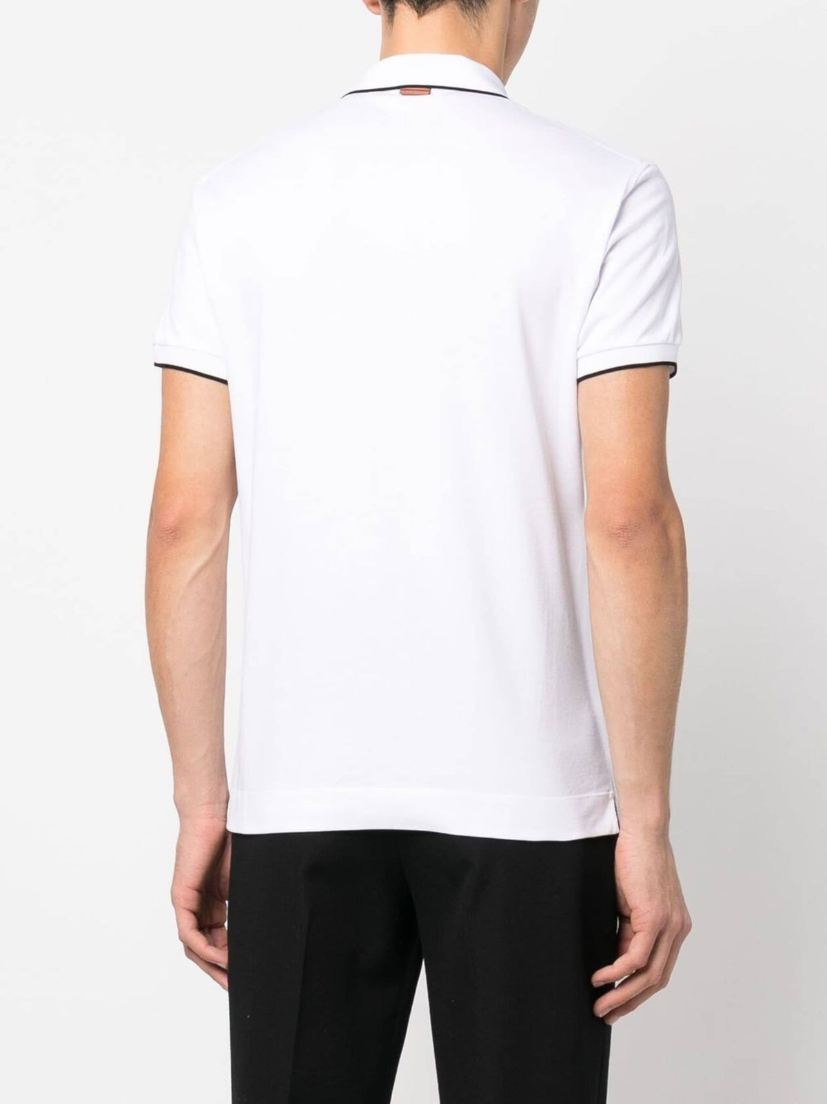 Zegna Zegna Stretch Cotton Polo - Image 5